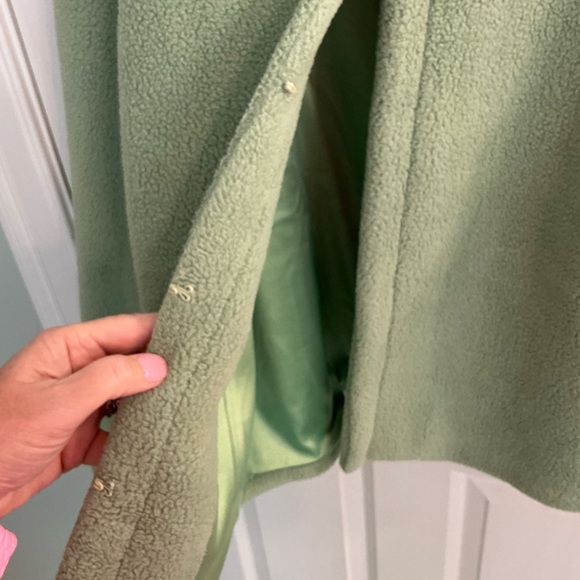 Dudley Stephens Cat Rock Cardigan in Basil fleece sz XL - Picture 7 of 8